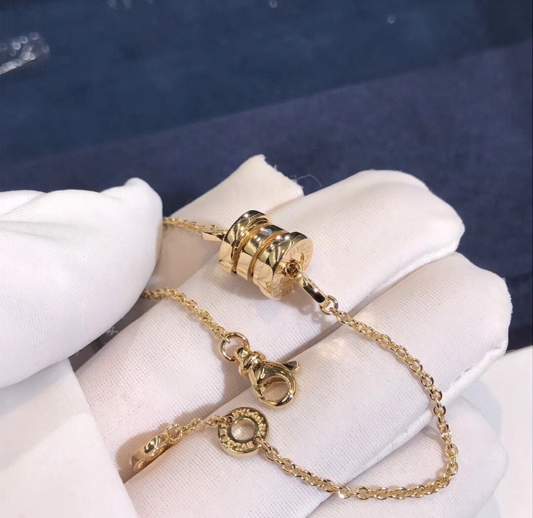 Bracelet souple Bvlgari B.zero1 sur mesure en or jaune 18 carats